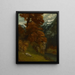The Glen at Ornans Bords du Doubs Effet d'Automne - Gustave Courbet — framed artwork on a wall