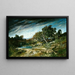 The Gust of Wind - Gustave Courbet — framed artwork on a wall