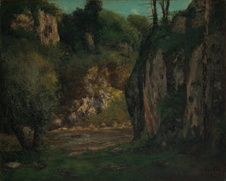 The hidden stream - Gustave Courbet — artwork view
