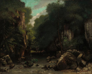 La vallée des Puits Noirs - Gustave Courbet — artwork view