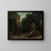 La vallée des Puits Noirs - Gustave Courbet — framed artwork on a wall