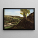 La Vallée d'Ornans - Gustave Courbet — framed artwork on a wall