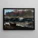 The Wave - Gustave Courbet — framed artwork on a wall