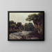 The spillway at the mill - Gustave Courbet — framed artwork on a wall