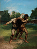 Les Lutteurs - Gustave Courbet — artwork view