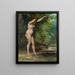 La Jeune Baigneuse - Gustave Courbet — framed artwork on a wall