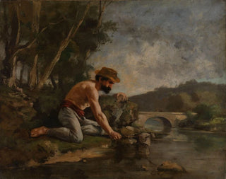 The Fisherman - Gustave Courbet — artwork view