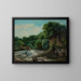 a dam near Ornans or The Lock of the Loue - Gustave Courbet — framed artwork on a wall