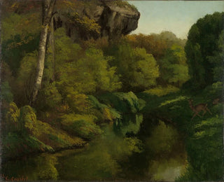 View in the Fontainebleau Forest - Gustave Courbet — artwork view