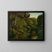 View in the Fontainebleau Forest - Gustave Courbet — framed artwork on a wall