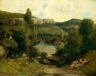 Vue d'Ornans - Gustave Courbet — artwork view