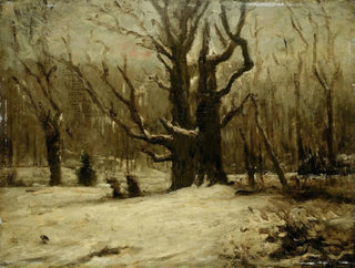 Winter Landscape Painting - Gustave Courbet — artwork view
