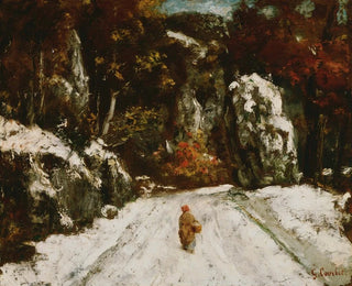 Winter in the Jura - Gustave Courbet — artwork view
