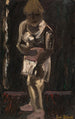 White shirt on black background - Gustave De Smet — artwork view