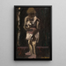 White shirt on black background - Gustave De Smet — framed artwork on a wall