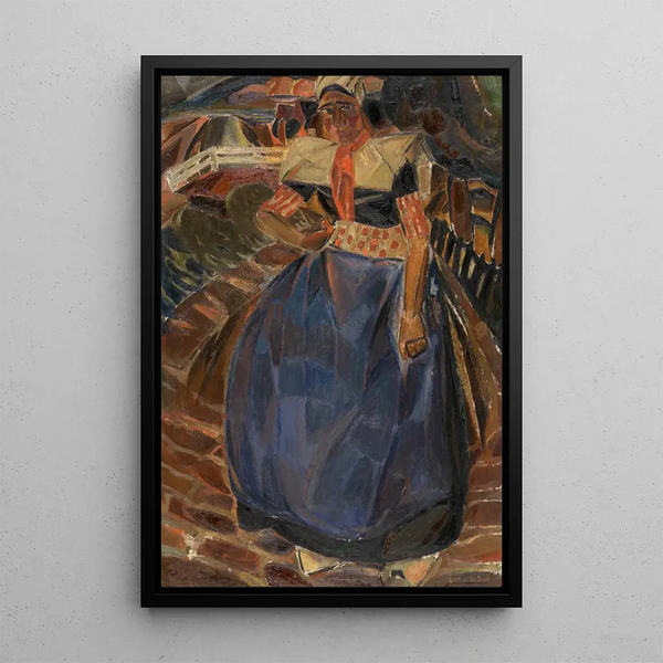 Woman of Spakenburg - Gustave De Smet — framed artwork on a wall