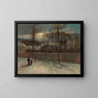 Evening - Gustave Den Duyts — framed artwork on a wall