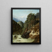 Alpine landscape with Beck - Gustave Doré — framed artwork on a wall