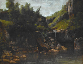 Cascade dans un paysage rocheux - Gustave Doré — artwork view