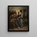 Don Quixote and Sancho Panza entertained by Basile and Quiteria - Gustave Doré — framed artwork on a wall