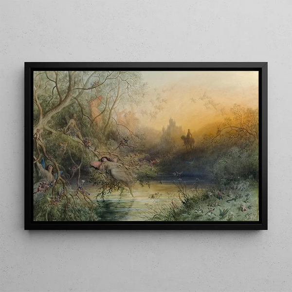 Fairyland Painting - Gustave Doré — framed artwork on a wall