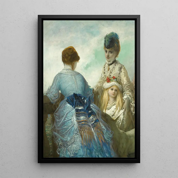 La promenade - Gustave Doré — framed artwork on a wall