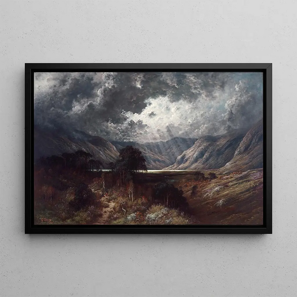 Loch Lomond Painting - Gustave Doré — framed artwork on a wall