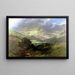 High Lands of Scotland - Gustave Doré — framed artwork on a wall
