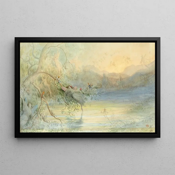 Study for The Fairies - Gustave Doré — framed artwork on a wall