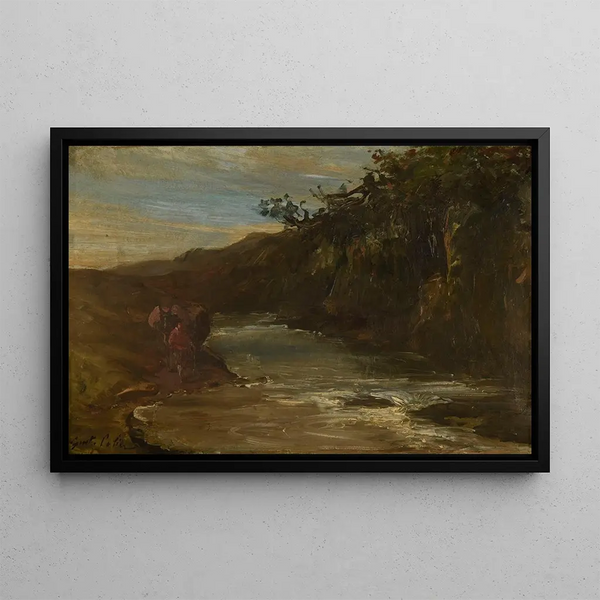 Landscape Le Gué - Gustave Henri Colin — framed artwork on a wall