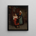 La leçon de couture - Gustave Henry Mosler — framed artwork on a wall