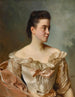 A portrait of a lady in pink - Gustave Jean Jacquet — artwork view