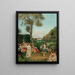 La danse Château de Kerduel Comte de Champagny - Gustave Jean Jacquet — framed artwork on a wall