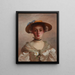 Portrait of a Young Woman - Gustave Jean Jacquet — framed artwork on a wall
