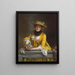La robe jaune - Gustave Jean Jacquet — framed artwork on a wall