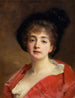 Woman in Red - Gustave Jean Jacquet — artwork view