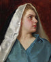 Woman with Coat - Gustave Jean Jacquet — artwork view