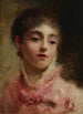 Young woman in pink dress - Gustave Jean Jacquet — artwork view