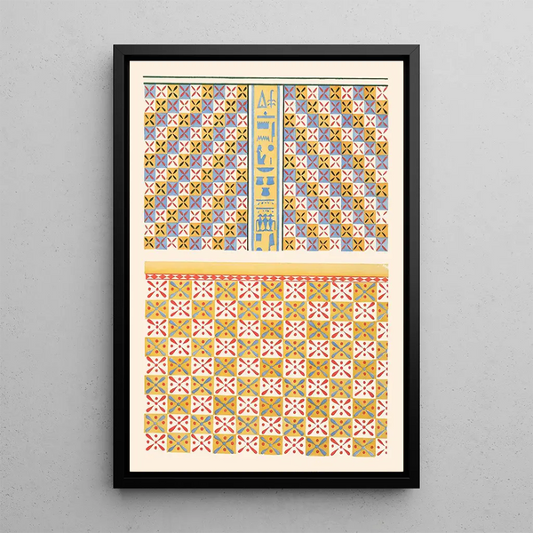 Ceiling of Anna's Tomb Painting No. 81, Ceiling of Menkheper's Tomb No. 79 - Gustave Jaquier — framed artwork on a wall
