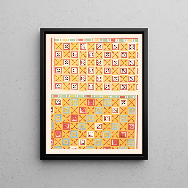 and 17 Ceilings of the Damenemant Tomb n 58 - Gustave Jaquier — framed artwork on a wall