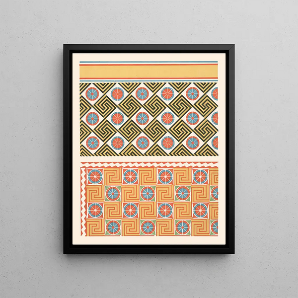 Ceiling of the Tomb Danna n° 81 39 Ceiling of the Tomb of Senmout n° 71 - Gustave Jaquier — framed artwork on a wall