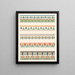 Frise du Tombeau d'Amenheb n° 90 - Gustave Jaquier — framed artwork on a wall