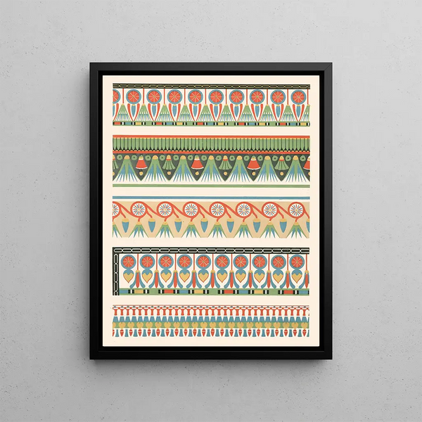 Frise du Tombeau de Sebekhotep n° 63 - Gustave Jaquier — framed artwork on a wall