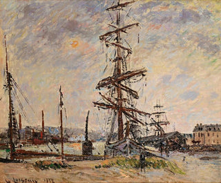 Bateaux au quai au Havre - Gustave Loiseau — artwork view