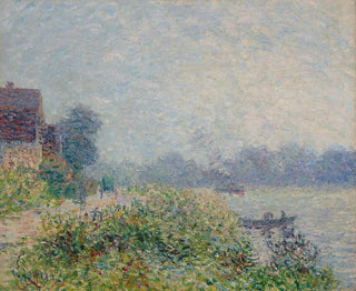 Riverbank Painting - Gustave Loiseau — artwork view