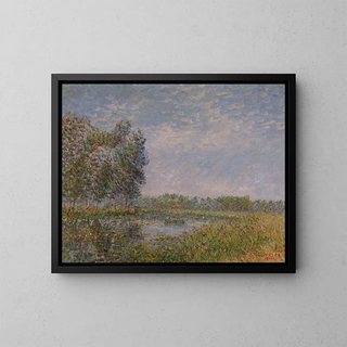 Bords de l'Eure, Normandie - Gustave Loiseau — framed artwork on a wall