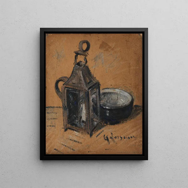La Lanterne - Gustave Loiseau — framed artwork on a wall
