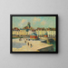 Dieppe, the docking quay - Gustave Loiseau — framed artwork on a wall