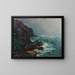 Cliffs in Normandy - Gustave Loiseau — framed artwork on a wall