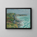 Cliffs of Yport in winter - Gustave Loiseau — framed artwork on a wall